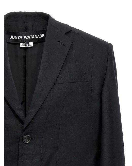 Junya Watanabe Black Seymo Wool Cape