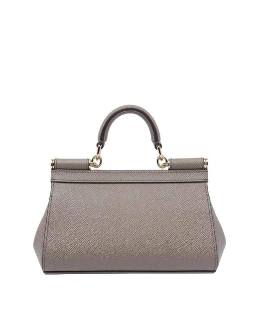 Dolce & Gabbana Gray Dolce & Gabbana Small Sicily Handbag