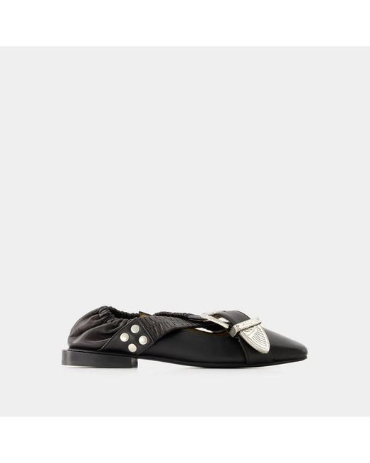 Toga Black Aj928 Sandals
