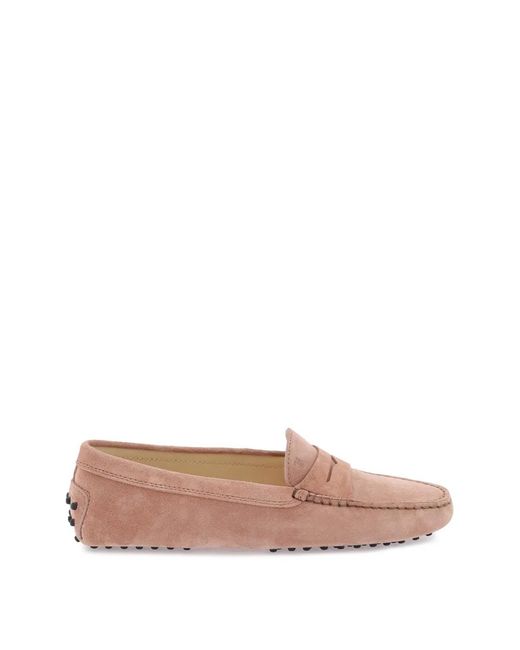 Tod's Pink Gommino Loafers