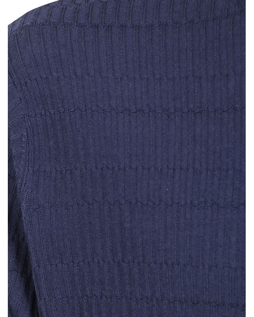 Emporio Armani Blue Classic Round Neck T-Shirt for men