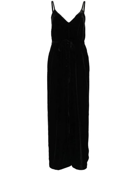 Gold Hawk Black Velvet Jumpsuit