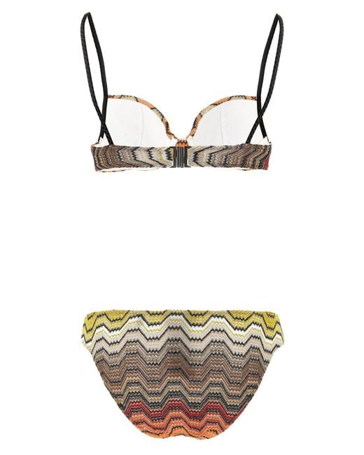 Missoni Multicolor Zigzag Pattern Bikini