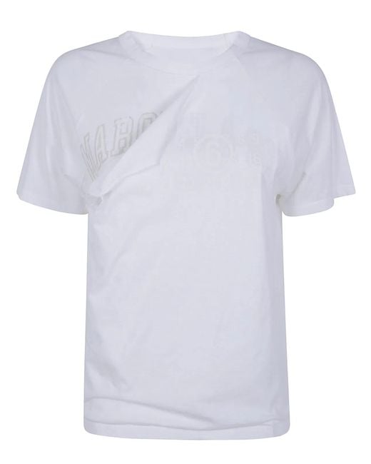 MM6 by Maison Margiela White Classic T-Shirt