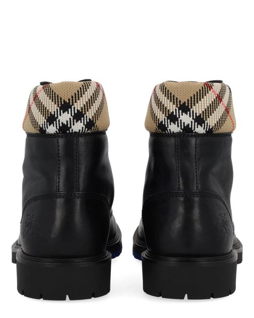 Burberry Black "Rogue" Leather Boot for men