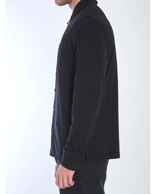 James Perse Blue Cotton Shirt for men