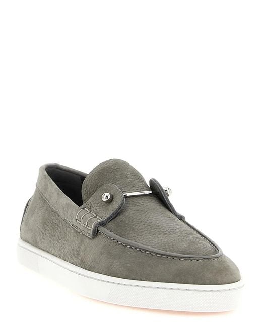 Christian Louboutin Green 'Chambeliboat' Loafers for men