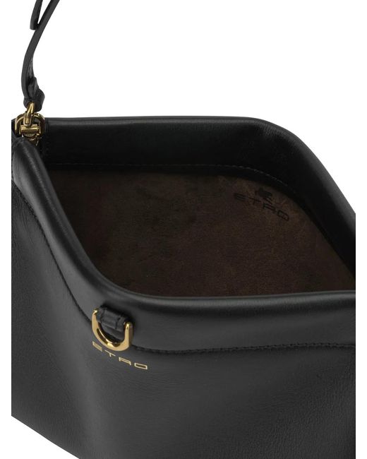 Etro Black "Talk" Small Shoulder Bag