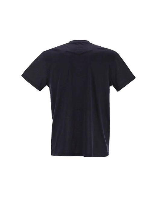 PT Torino Blue Silk And Cotton Jersey Knit for men