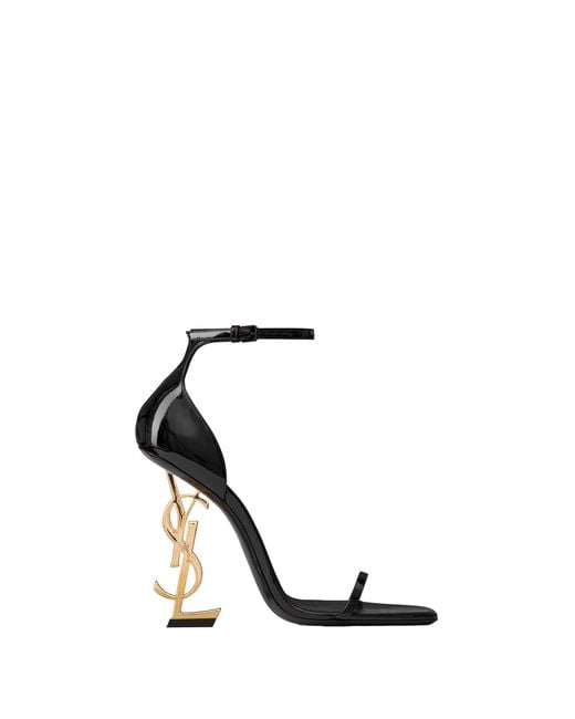Saint Laurent White Opyum Sandals