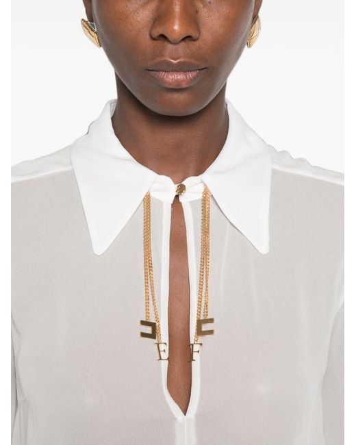 Elisabetta Franchi White Shirts