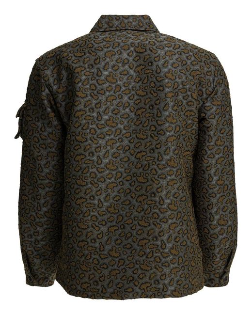 Beams Plus Black Polyester Cotton Jacket for men