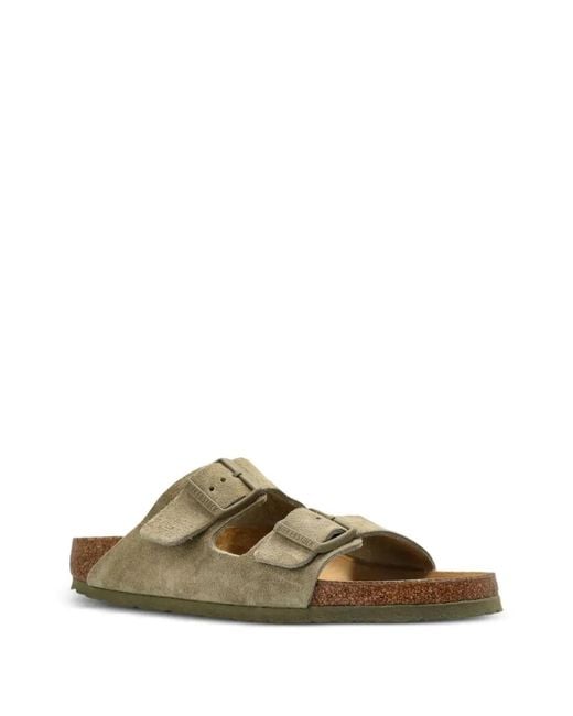 Birkenstock Green Arizona Suede Sandals