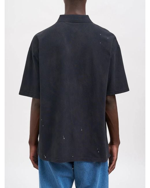 Carhartt Blue Polo Painter 'Garment Washed' Piqué for men