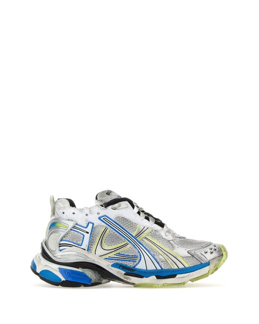 Balenciaga Blue Sneakers Runner Fabric for men