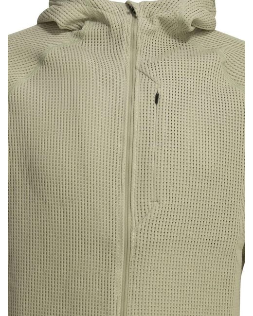 Houdini Sportswear Green "Pace Flow" Hoodie for men