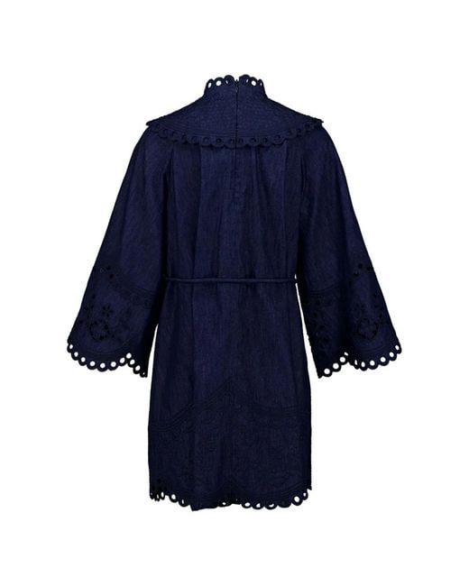 Zimmermann Blue Mahon Denim Mini Dress