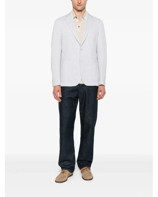 Boss White Polyester Jacket for men