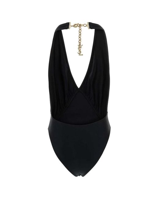 Saint Laurent Blue Maillot De Bain 1 Pi