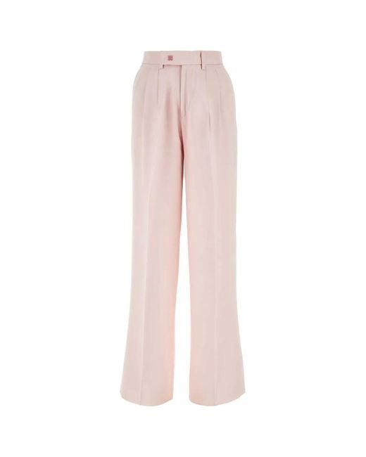 Amiri Pink Light Viscose Wide-Leg Pant