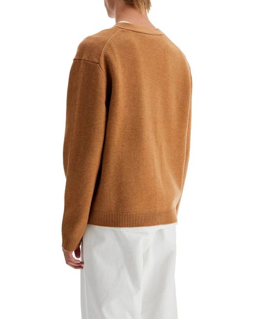 Maison Kitsuné Brown Maison Kitsuné Wool Clothing Sweaters for men