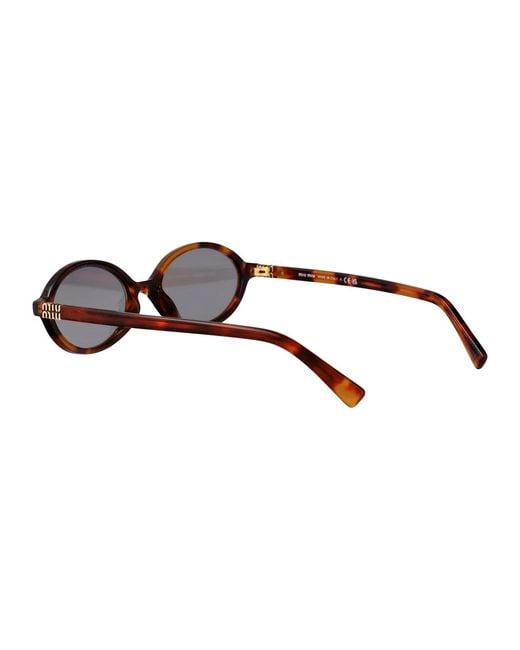 Miu Miu Brown Sunglasses 0Mu 04Zs 21C40O/18/140
