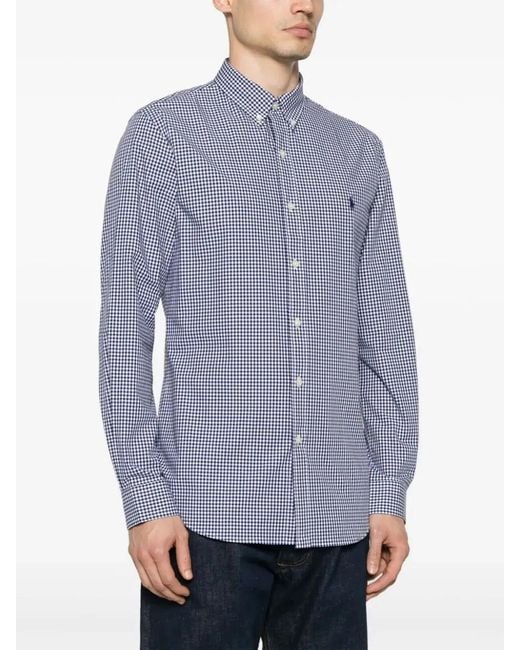 Polo Ralph Lauren Blue Slim Fit Sport Shirt for men