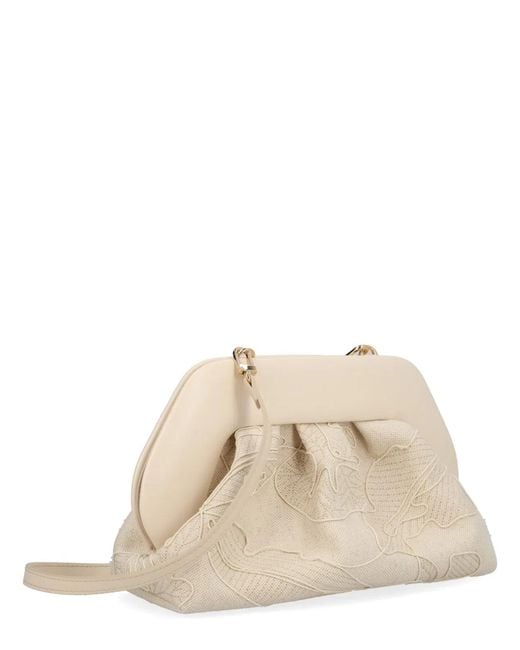 THEMOIRÈ Natural "Bios" Bag With Embroidery