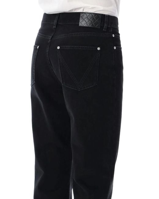 Bottega Veneta Black Straight Leg Jeans for men