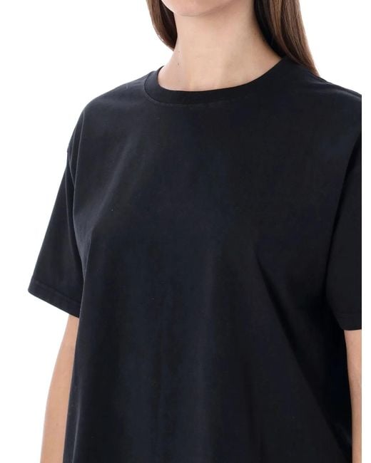 American Vintage Black Fizvalley Cotton T-Shirt