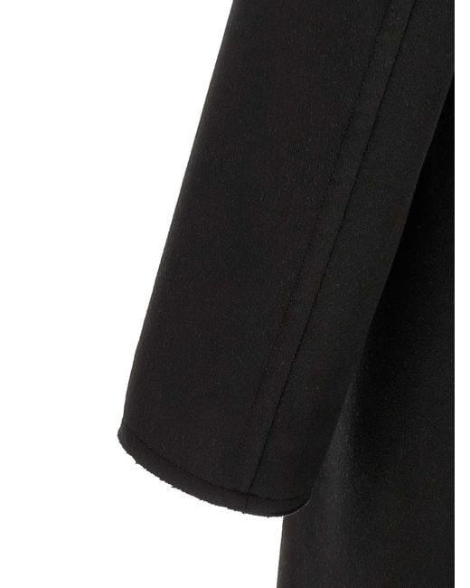 Tom Ford Black 'Luxury Melton Db Officer' Coat for men
