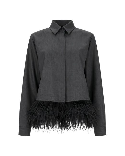 Fabiana Filippi Black Virgin Wool Shirt