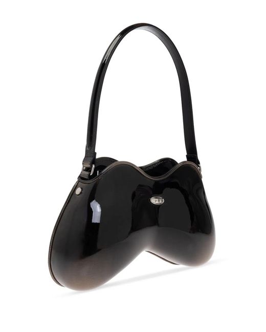 DIESEL Black Polyurethane Shoulder Bag
