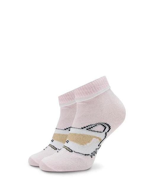 Karl Lagerfeld White Set 2 Pairs Socks