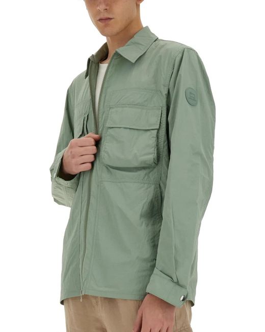 Woolrich Green Nylon Shirt for men