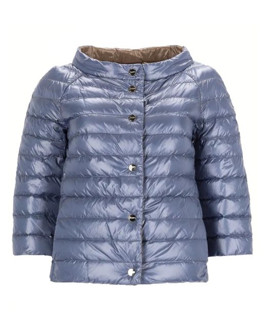 Herno Blue Reversible Padded Coat