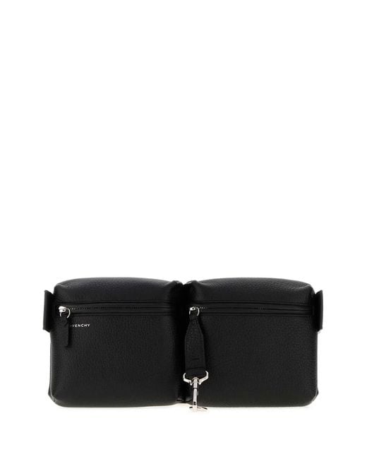 Givenchy Black New Multipocket Canvas Bumbag for men