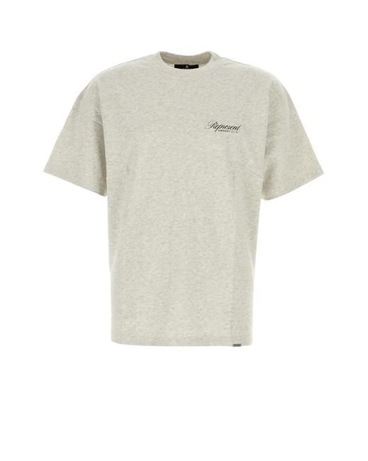 Represent White Owners Club Script T-Shirt for men