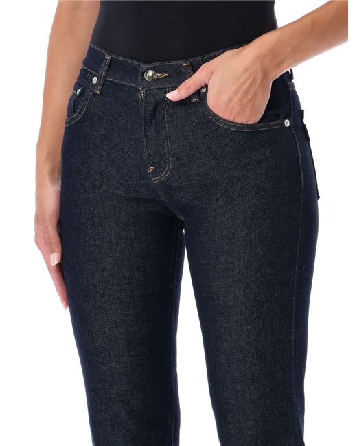 Haikure Blue Chewy Split-Hem Jeans