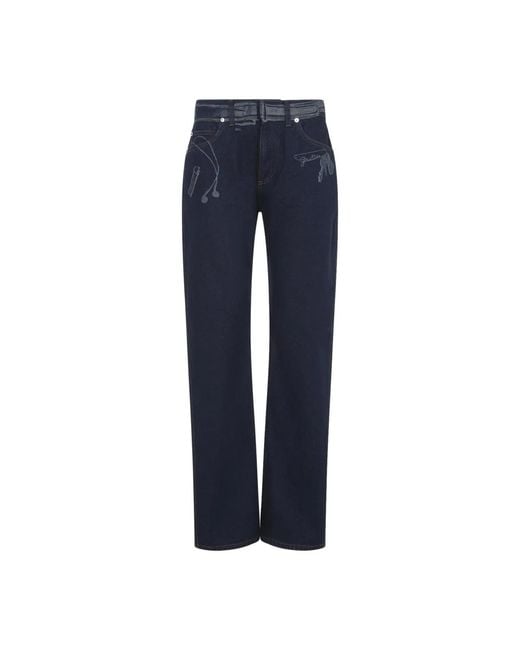 Jean Paul Gaultier Blue Cotton Jeans