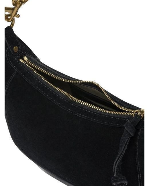 Isabel Marant Black "Oskan Moon" Small Shoulder Bag