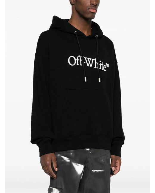 Off-White c/o Virgil Abloh Black Logo Print Hoodie