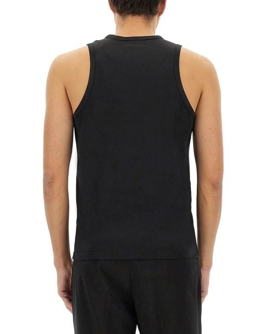 Courreges Black Tank Top for men