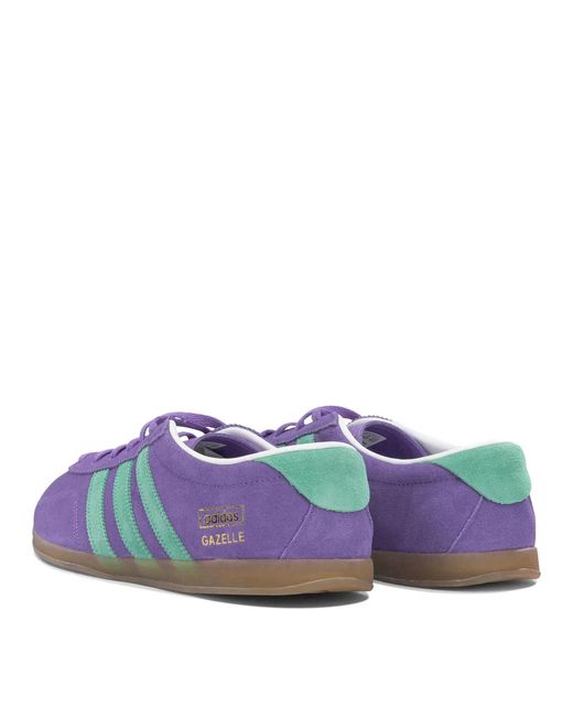 Adidas Originals Purple Gazelle Lo Pro Calf Suede Synthetic Leather Sneakers