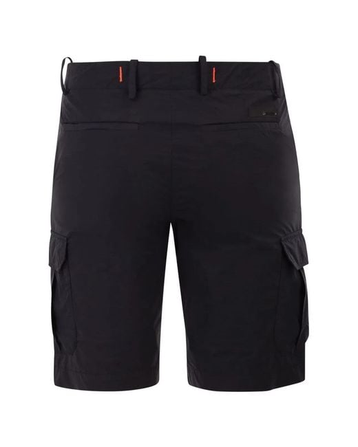 Rrd Blue Stretch Technical Cargo Bermuda Shorts for men