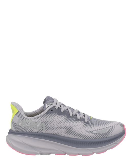 Hoka One One White Textile Sneakers