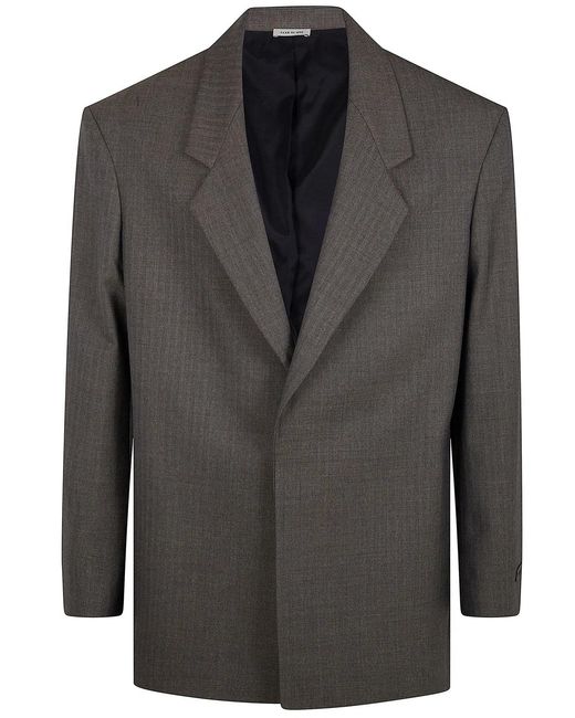 Fear Of God Gray Single Breasted Blazer