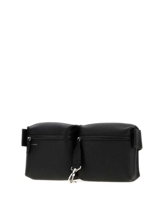 Givenchy Black New Multipocket Canvas Bumbag for men