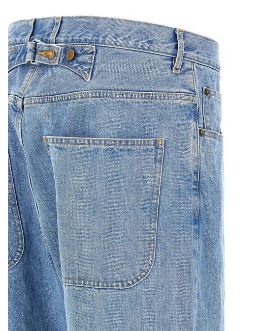 Thom Browne Blue Back Martingale Jeans for men