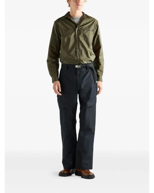 Prada Green Camicia Piuma for men